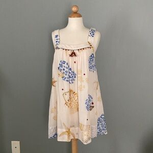 Vanessa Virginia Light Weight Sealife Print Beachy Top from Anthropologie